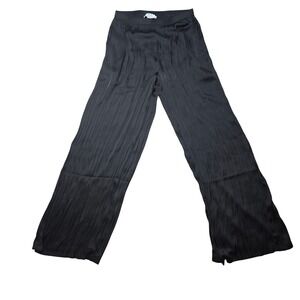 Magaschoni Wide Leg Pants Pleated Pull-On Womens Small Resort Vacation